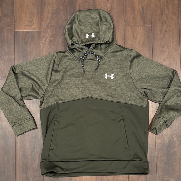 Under Armour Olive Two-Tone Hoodie - Picture 1 of 3